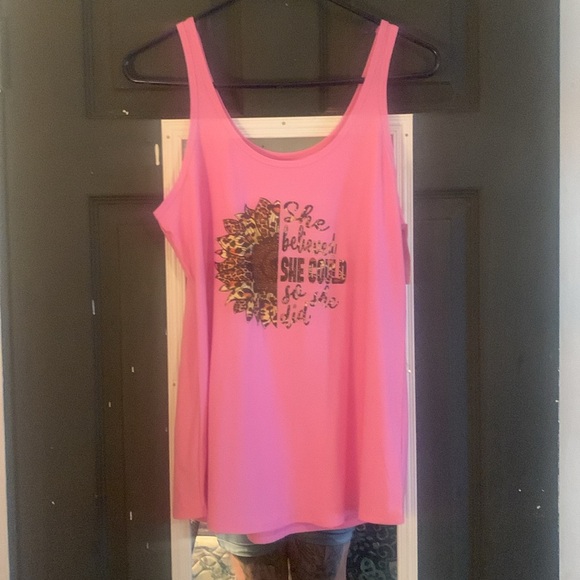 XL ,Sleeveless, Flower with She Believed She Could So She Did!!! - Picture 5 of 6